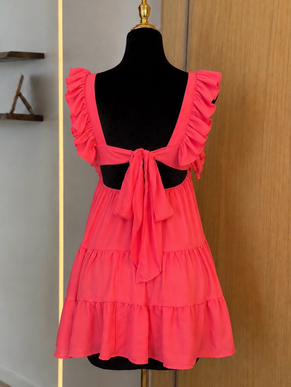 Lucy in the Sky Coquette Ruffle Babydoll Mini Dress | Sweetheart Muse - Picture 5 of 5